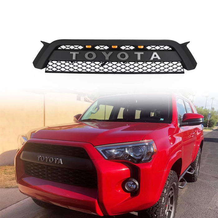 Toyota 4Runner | 2010-2013 | 4Runner | TRD Pro Grille | Matte Black + Toyota Letter + LED Lights
