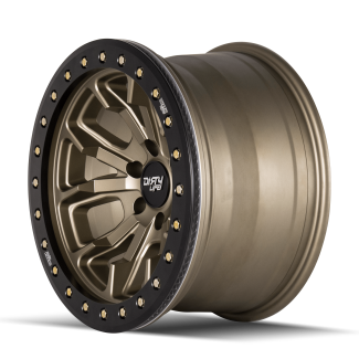 DIRTY LIFE DT-1 9303 SATIN GOLD W/SIMULATED RING 17X9 5-127 -12MM 78.1MM