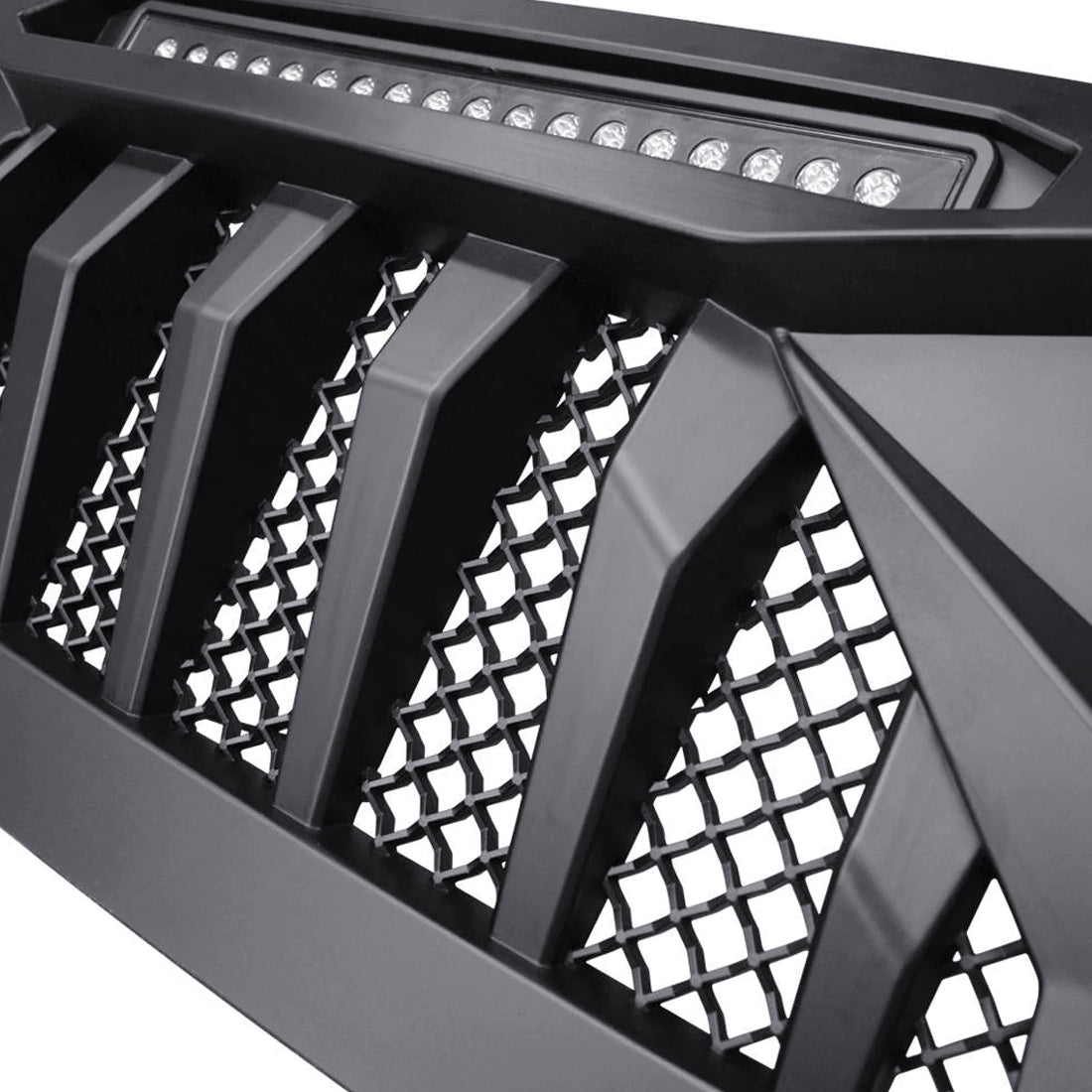 9 INCH LED HALO HEADLIGHTS & DEMON GRILLE W/LED OFF-ROAD LIGHTS COMBO FOR 18-23 JEEP WRANGLER JL & GLADIATOR JT