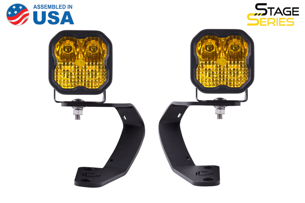 SS3 LED DITCH LIGHT KIT FOR 2010-2021 TOYOTA 4RUNNER PRO YELLOW COMBO DIODE DYNAMICS