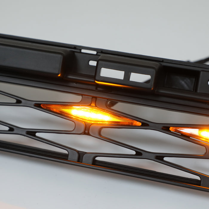 Toyota 4Runner | TRD PRO Grille | Front Bumper Grille| 2020-2023 | 2 Piece | Grey / Black / Red Toyota Letter | Led Lights