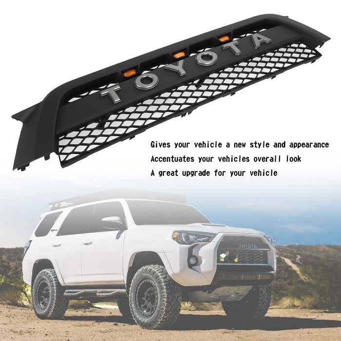 Toyota 4Runner | 2010-2013 | 4Runner | TRD Pro Grille | Matte Black + Toyota Letter + LED Lights