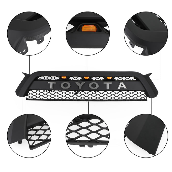 Toyota 4Runner | 2010-2013 | 4Runner | TRD Pro Grille | Matte Black + Toyota Letter + LED Lights
