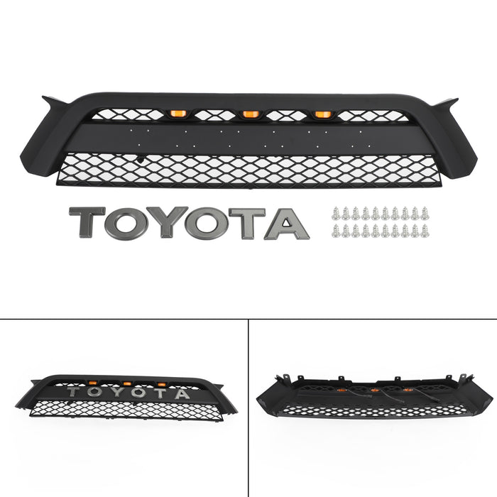 Toyota 4Runner | 2010-2013 | 4Runner | TRD Pro Grille | Matte Black + Toyota Letter + LED Lights