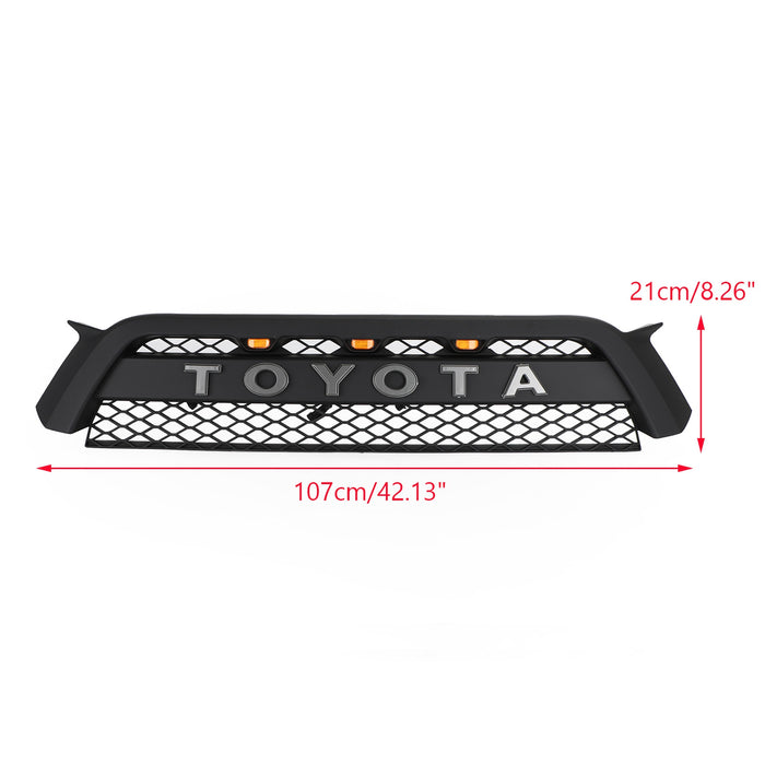 Toyota 4Runner | 2010-2013 | 4Runner | TRD Pro Grille | Matte Black + Toyota Letter + LED Lights