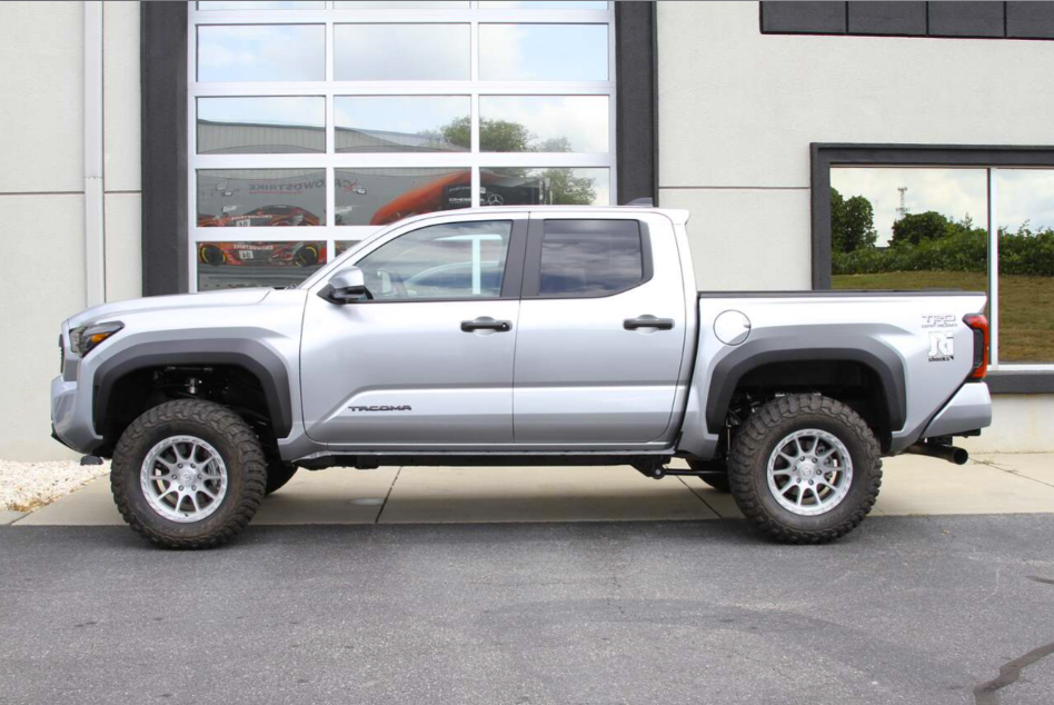 JRi 1.75" - 3" 2024 Gen 4 Toyota Tacoma Leveling Kit with 6-Stage Adjustable Coilover Remote Reservoir Shocks + Freedom Off-Road Front Upper Control Arms