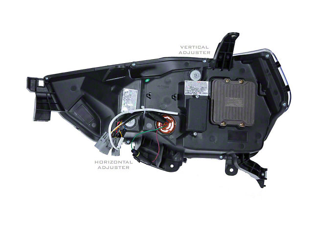 Morimoto XB LED Headlights with Amber DRL; Black Housing; Clear Lens (21-23 4Runner w/ Factory LED Low/Halogen High Beam Headlights)