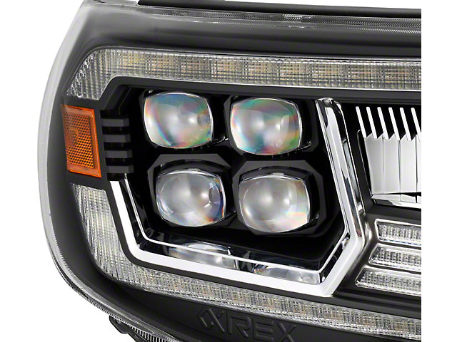 AlphaRex NOVA-Series LED Projector Headlights; Alpha Black Housing; Clear Lens (05-11 Tacoma w/o Factory DRL)