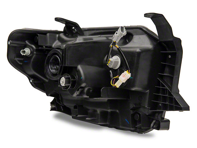 Raxiom Axial Series Headlights with Sequential LED Bar; Black Housing; Clear Lens (14-21 Tundra w/ Factory Halogen Headlights)
