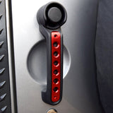 ALUMINUM FRONT & REAR GRAB HANDLES & DOOR GRAB HANDLE INSERTS COVER COMBO-RED FOR 07-18 JEEP WRANGLER JK/JKU