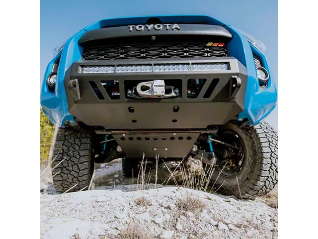 Cali Raised Steel Front Skid Plate; Black