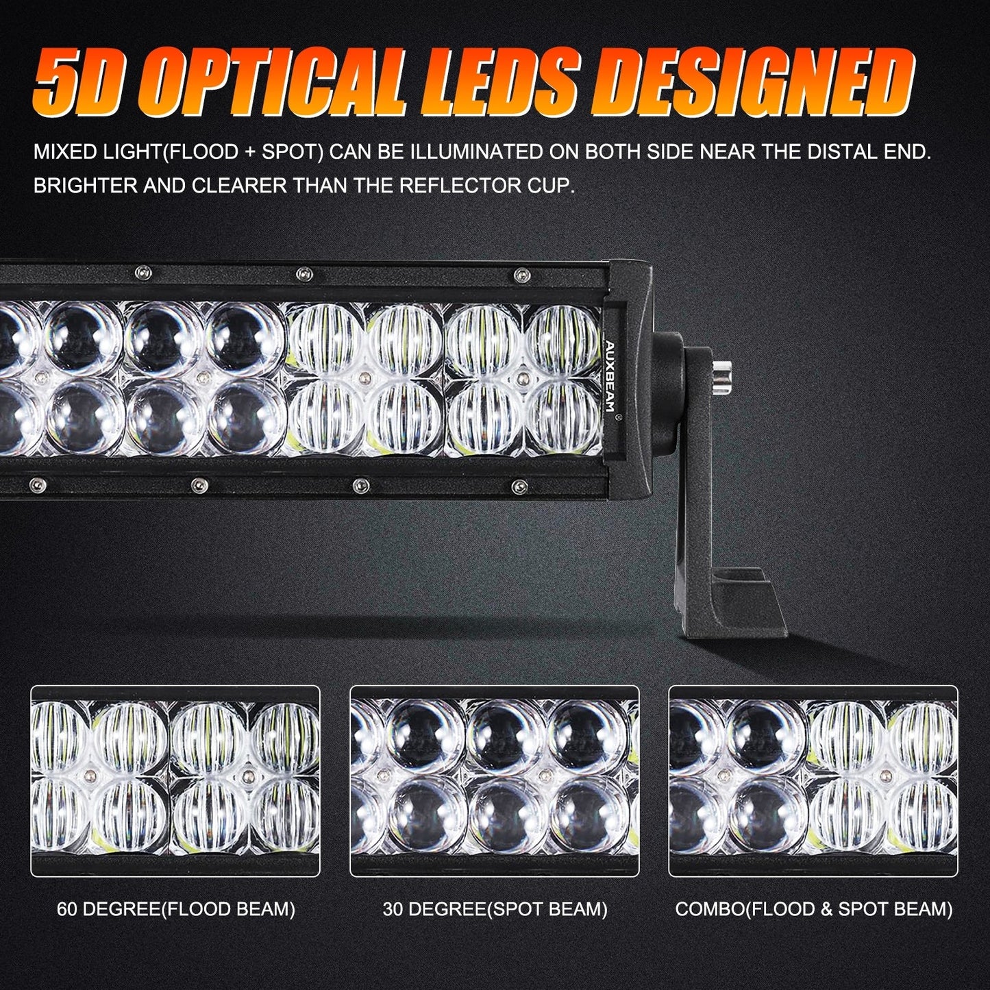 50 INCH 5D SERIES STRAIGHT/CURVED COMBO BEAM DOUBLE ROW LED LIGHT BAR FOR SUV ATV UTV TRUCKS PICKUP BOAT