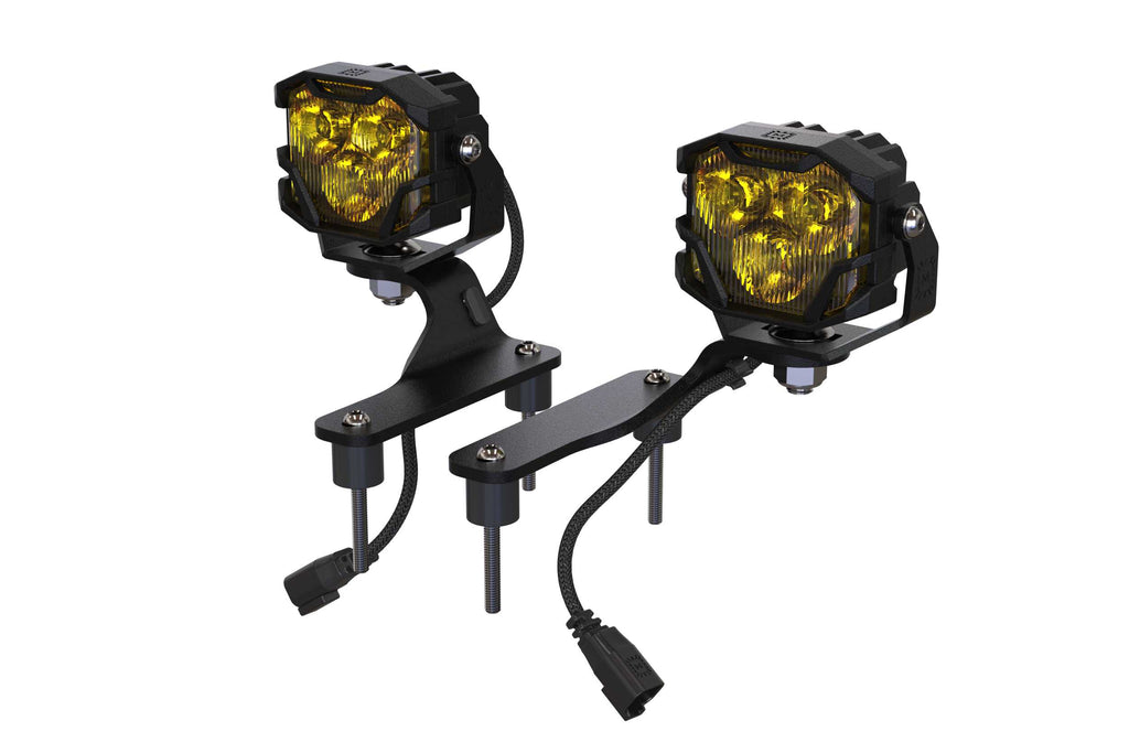 MORIMOTO 4BANGER A-PILLAR KIT: WRANGLER JL (NCS YELLOW SPOT BEAM)
