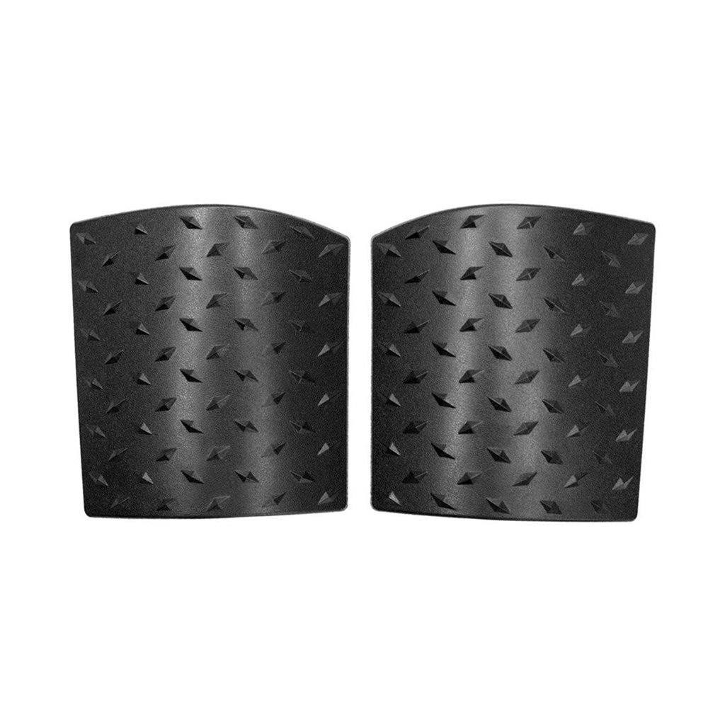 POINTER BODY ARMORS & MATTE BLACK CLIP-IN MESH GRILL INSERTS & BLACK ANGRY EYES HEAD LIGHT BEZELS COVER COMBO FOR 07-18 JEEP WRANGLER JK/JKU
