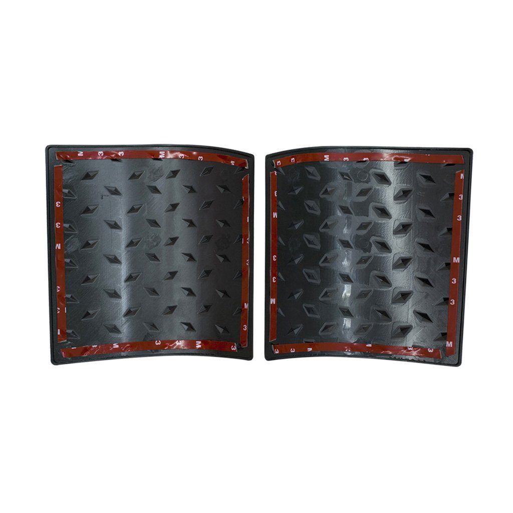POINTER BODY ARMORS & MATTE BLACK CLIP-IN MESH GRILL INSERTS & BLACK ANGRY EYES HEAD LIGHT BEZELS COVER COMBO FOR 07-18 JEEP WRANGLER JK/JKU