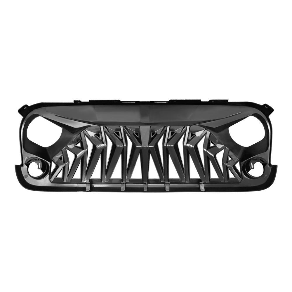SHARK GRILLE - MATTE BLACK FOR 07-18 WRANGLER JK