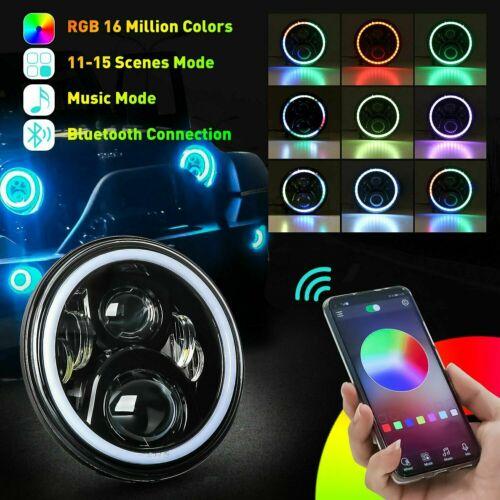 SHARK GRILLE & RGB HALO HEADLIGHTS & RGB HALO FOG LIGHTS COMBO FOR JEEP WRANGLER JK