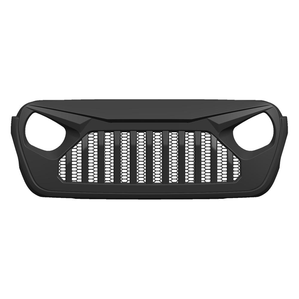 VADER GRILLE W/ MESH & RGB HALO HEADLIGHTS COMBO FOR 18-23 WRANGLER JL& GLADIATOR JT