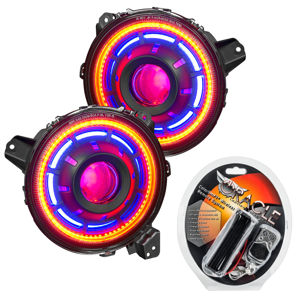 ORACLE LIGHTING OCULUS™ COLORSHIFT BI-LED PROJECTOR HEADLIGHTS FOR JEEP JL / GLADIATOR JT