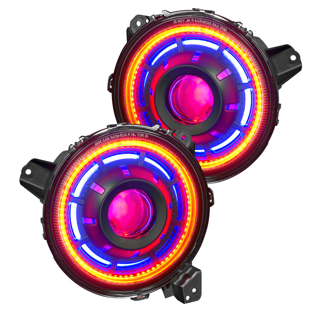 ORACLE LIGHTING OCULUS™ COLORSHIFT BI-LED PROJECTOR HEADLIGHTS FOR JEEP JL / GLADIATOR JT