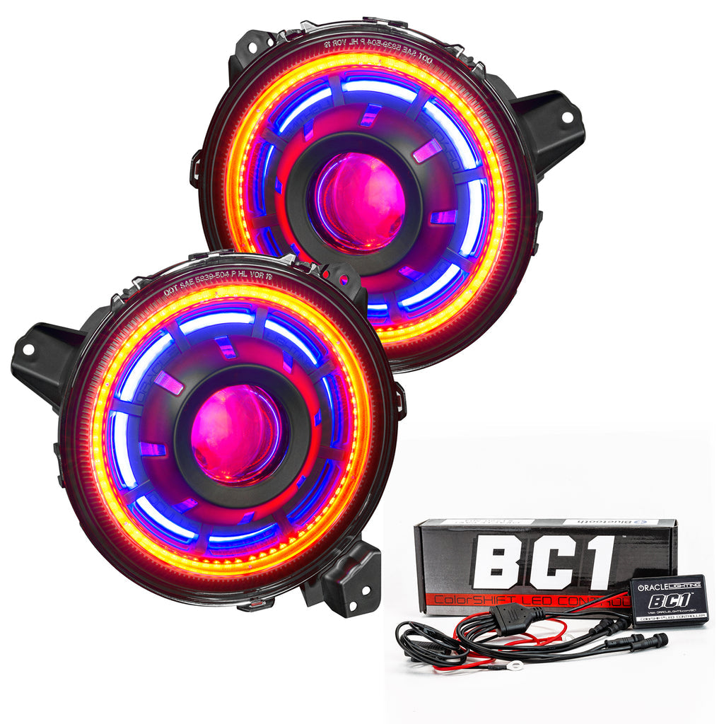 ORACLE LIGHTING OCULUS™ COLORSHIFT BI-LED PROJECTOR HEADLIGHTS FOR JEEP JL / GLADIATOR JT