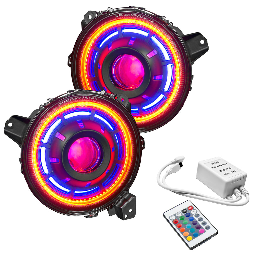 ORACLE LIGHTING OCULUS™ COLORSHIFT BI-LED PROJECTOR HEADLIGHTS FOR JEEP JL / GLADIATOR JT