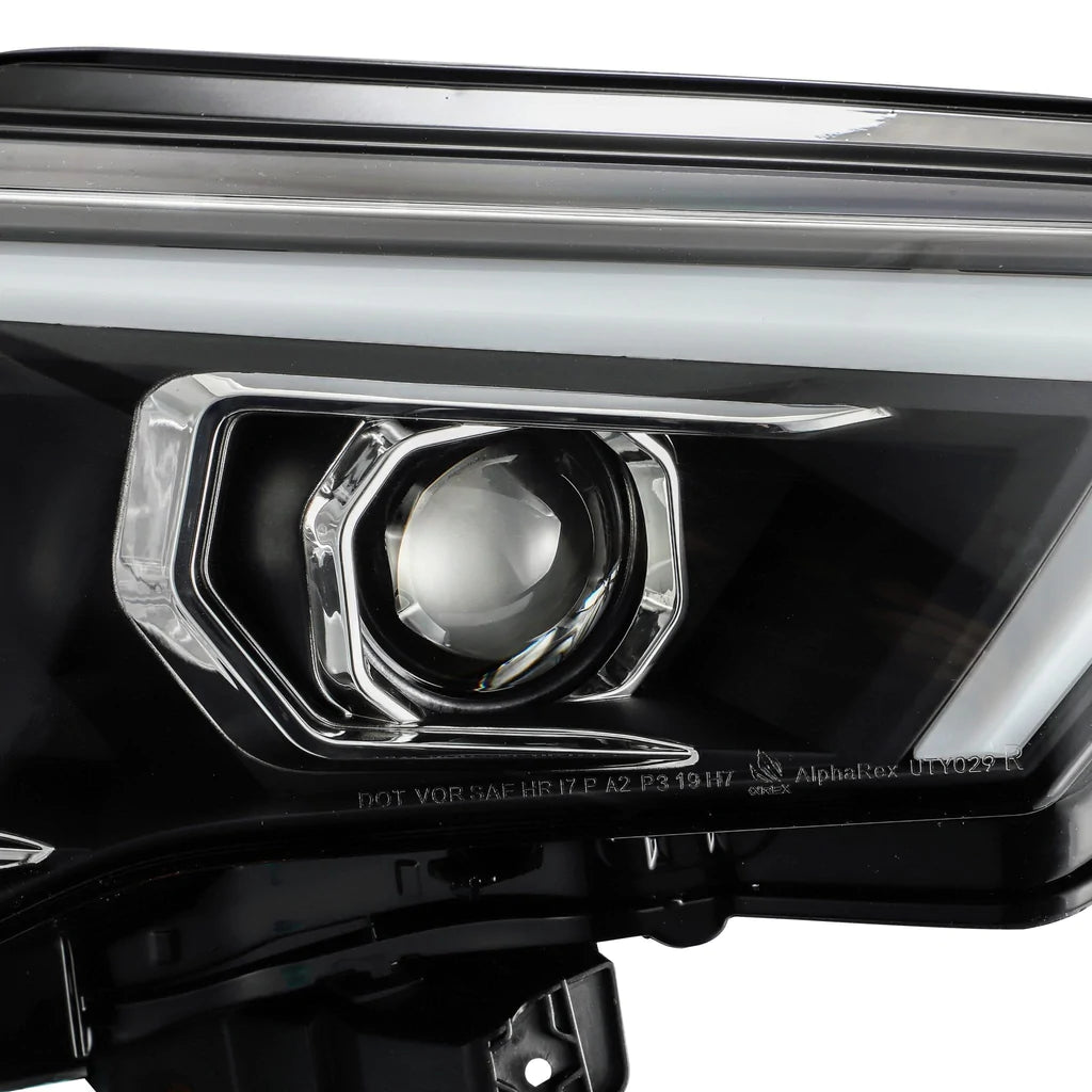 2014+ 4RUNNER ALPHAREX LUXX-SERIES LED HEADS) - BLACK (SET)