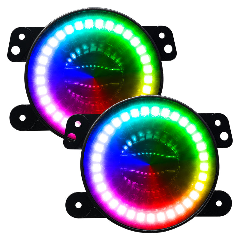 ORACLE JEEP WRANGLER JK/JL/JT HIGH PERFORMANCE W LED FOG LIGHTS - COLORSHIFT W/O CONTROLLER