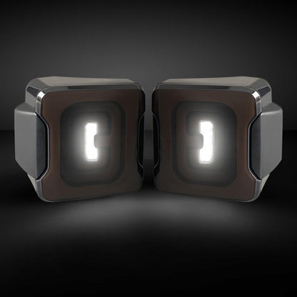 Smoked Cover Tunnel Tail Lights for 07-18 Jeep Wrangler JK/ JKU