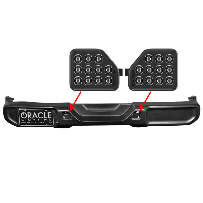 ORACLE REAR BUMPER LED REVERSE LIGHTS FOR JEEP WRANGLER JL - 6000K