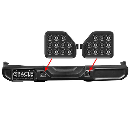 ORACLE REAR BUMPER LED REVERSE LIGHTS FOR JEEP WRANGLER JL - 6000K