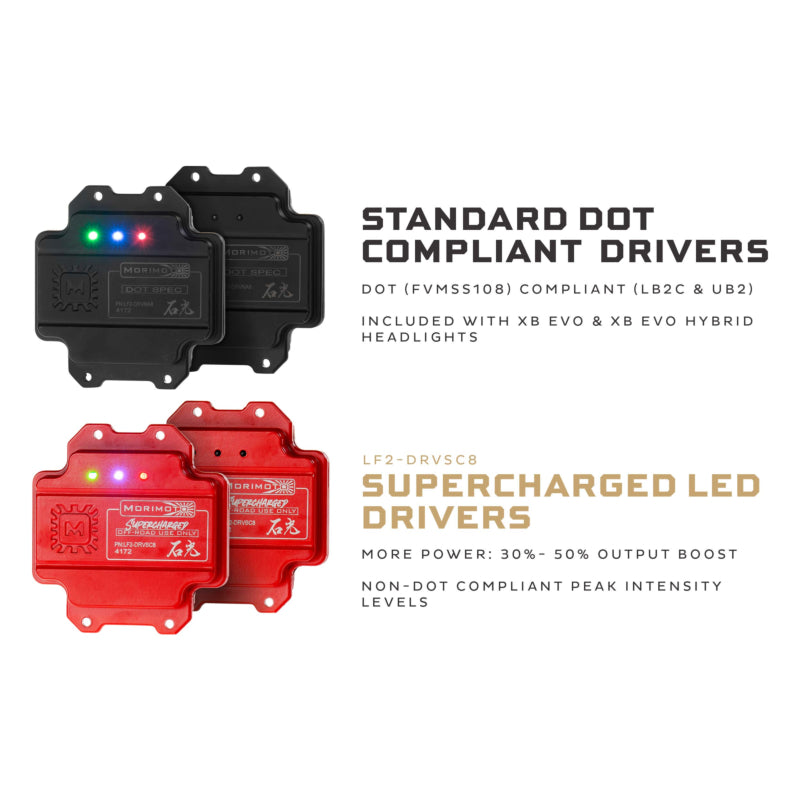 Morimoto Supercharged Drivers: LF2-531 or LF2-531Y (Set)