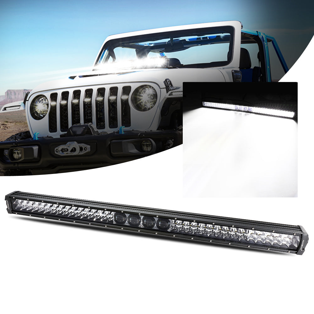 NEW 42 INCH 5D-PRO SERIES 44000LM SPOT BEAM OFF ROAD LED LIGHT BAR