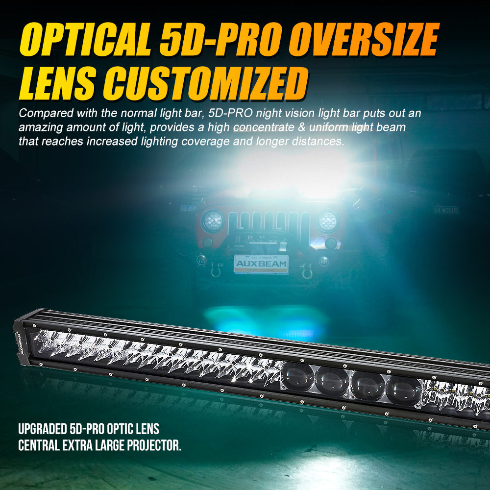 NEW 42 INCH 5D-PRO SERIES 44000LM SPOT BEAM OFF ROAD LED LIGHT BAR
