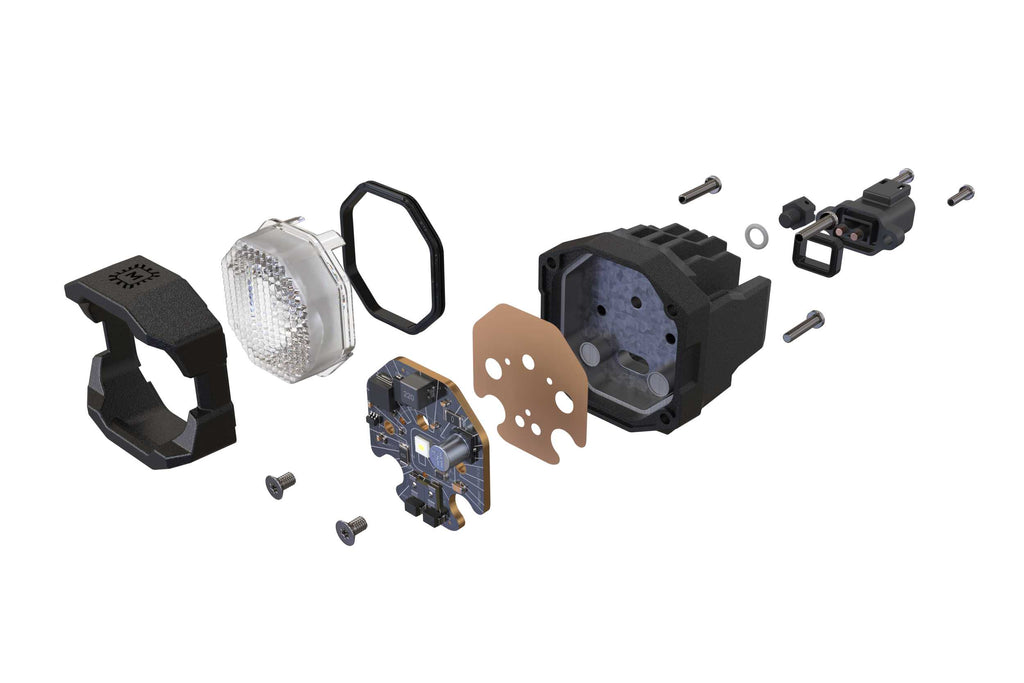 MORIMOTO 1BANGER HXB LED POD (SAE WIDE / YELLOW)(PAIR)