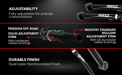 Rear Lower Control Arms for 3-4" lift
