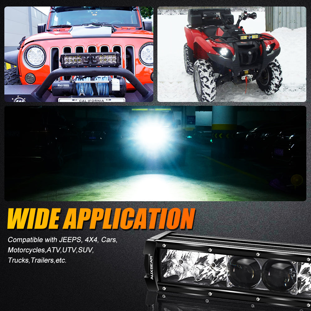 12 INCH 5D-PRO SERIES 12000LM SPOT BEAM OFF ROAD LED LIGHT BAR
