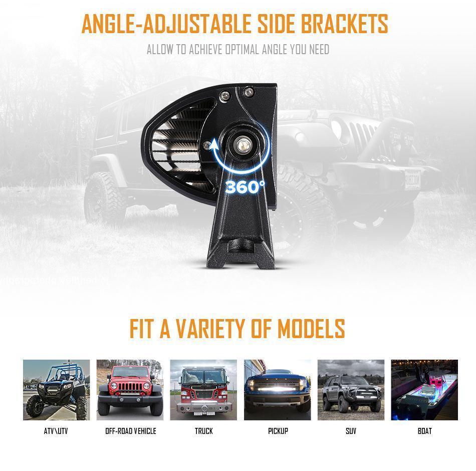 22 INCH V-SERIES RGB COLOR CHANGING STRAIGHT/CURVED OFF ROAD LED LIGHT BAR