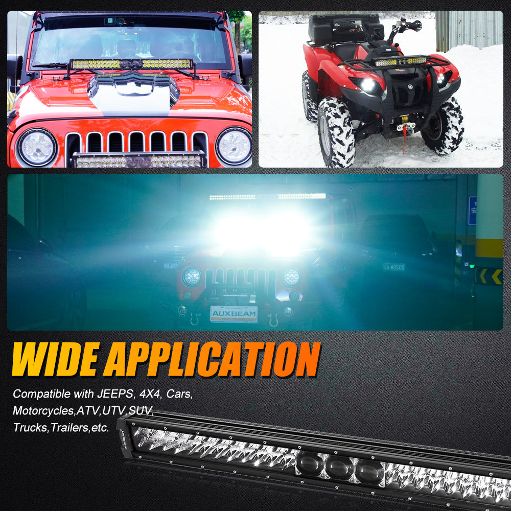 32 INCH 5D-PRO SERIES 33000LM SPOT BEAM OFF ROAD LED LIGHT BAR