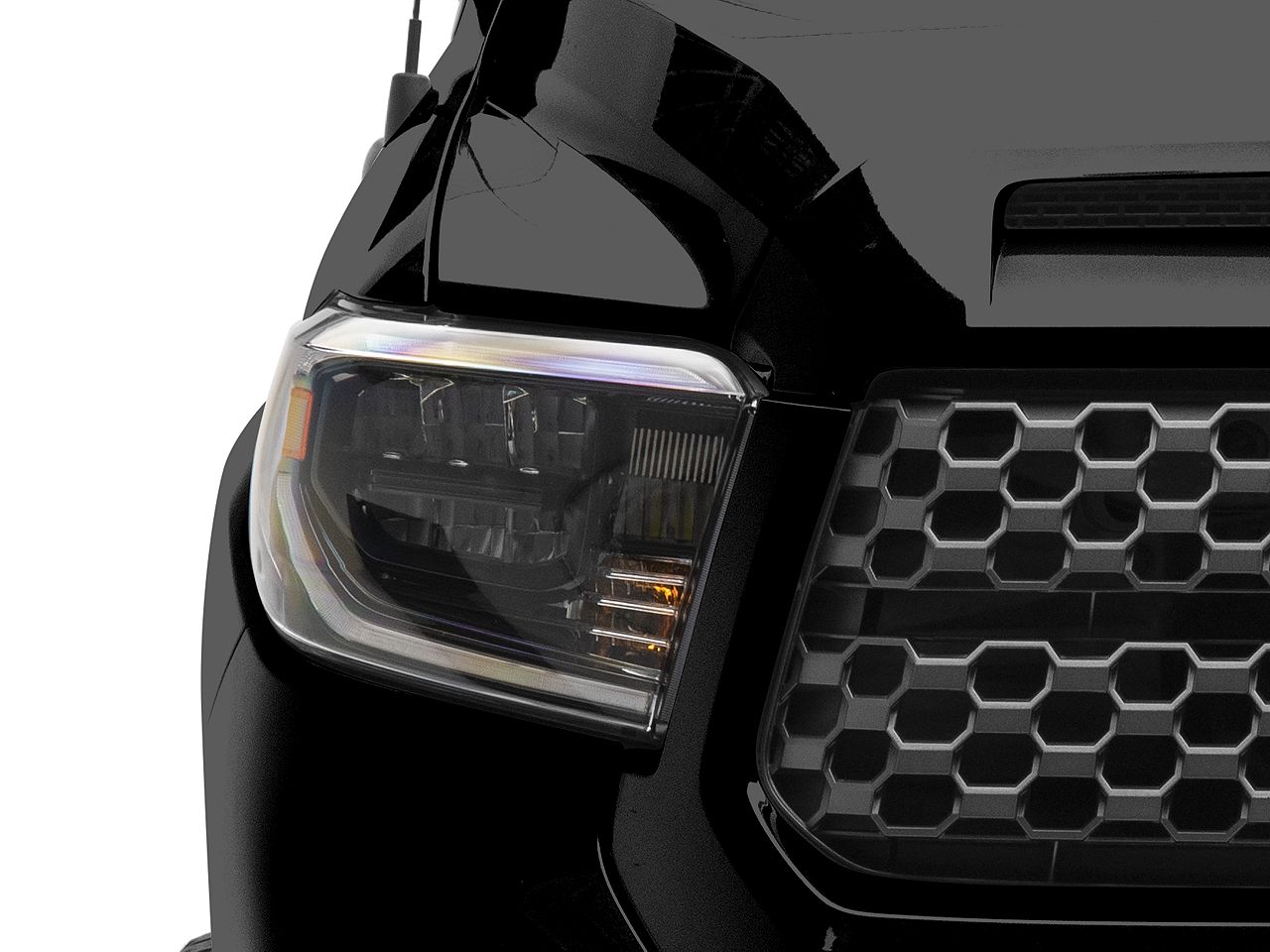 Form Lighting LED Reflector Headlights; Black Housing; Clear Lens (14-21 Tundra)
