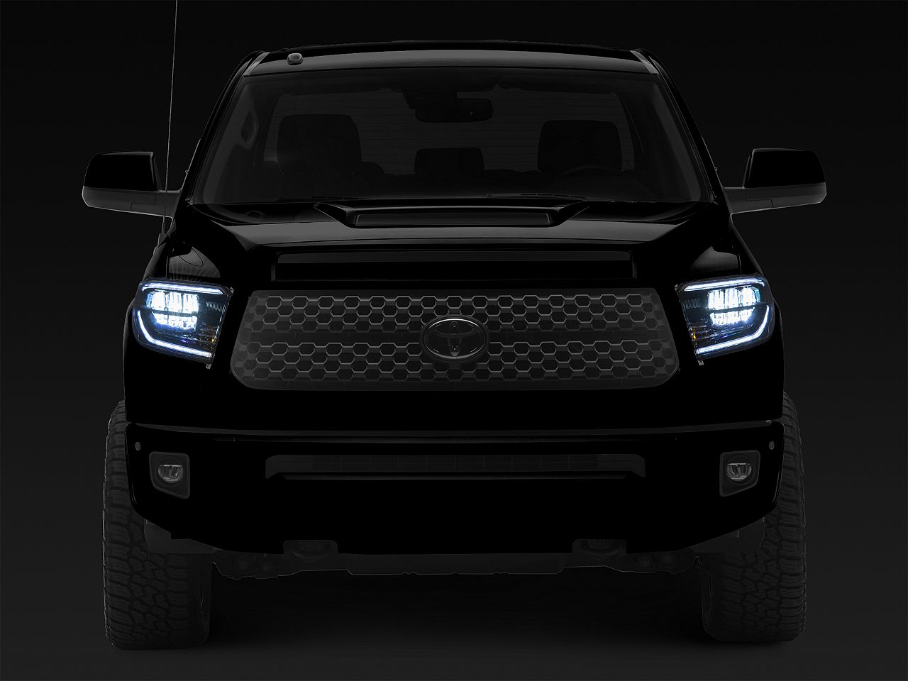 Form Lighting LED Reflector Headlights; Black Housing; Clear Lens (14-21 Tundra)