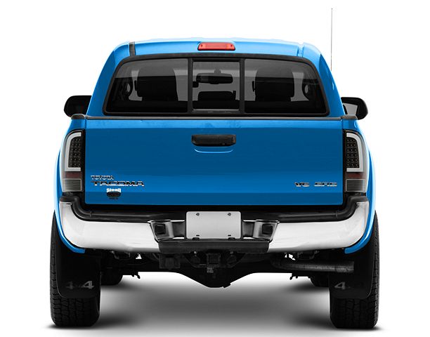 Light Bar LED Tail Lights; Black Housing; Clear Lens (05-15 Tacoma w/ Factory Halogen Tail Lights)