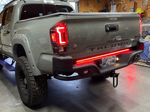 XK Glow 48-Inch Tailgate LED Light Bar with Sequential Turn Signal (Universal; Some Adaptation May Be Required)