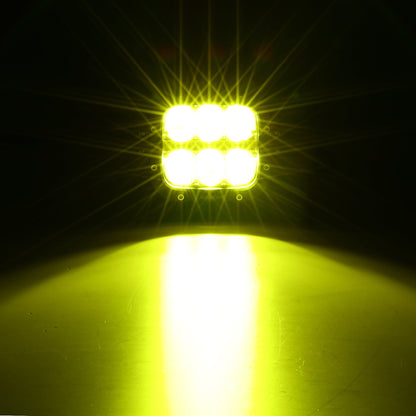 Auxbeam 5 INCH 110W WHITE/AMBER LED DRIVING LIGHTS PODS LIGHT FOR SUV JEEP FORD OFF-ROAD PICKUP TRUCK TRACTOR
