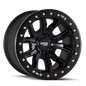 DIRTY LIFE DT-1 9303 MATTE BLACK W/SIMULATED RING 17X9 5-127 -38MM 78.1MM