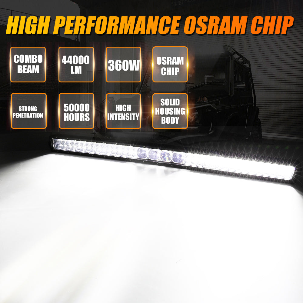 42 INCH 5D-PRO SERIES LED LIGHT BAR & CAR ROOF WINDSHIELD LED LIGHT BAR MOUNTING BRACKET FOR FORD BRONCO 2/4 DOOR 2021 2022