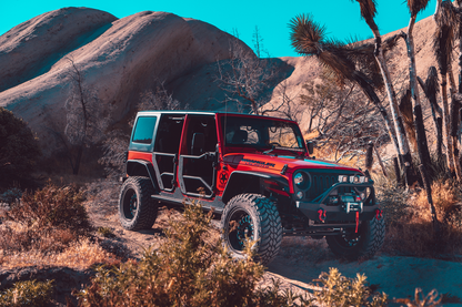 BODY ARMOR 4X4 2007-2018 JEEP WRANGLER JK TUBE DOORS FRONT, PAIR