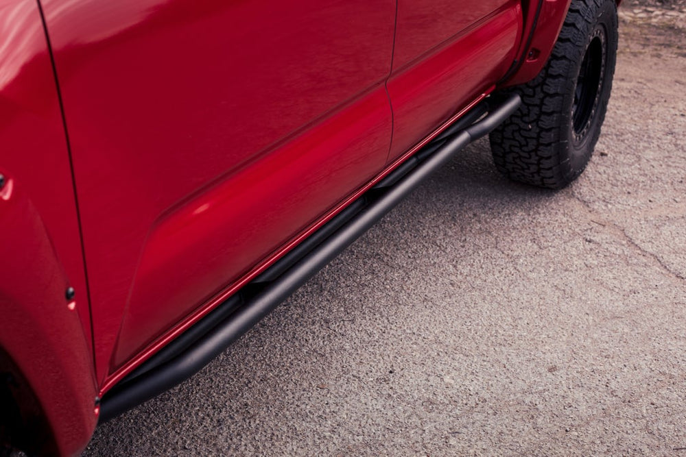 BODY ARMOR 4X4 2005-2023 TOYOTA TACOMA DOUBLE CAB SHORT BED/ACCESS CAB LONG BED REVO ROCK SLIDERS