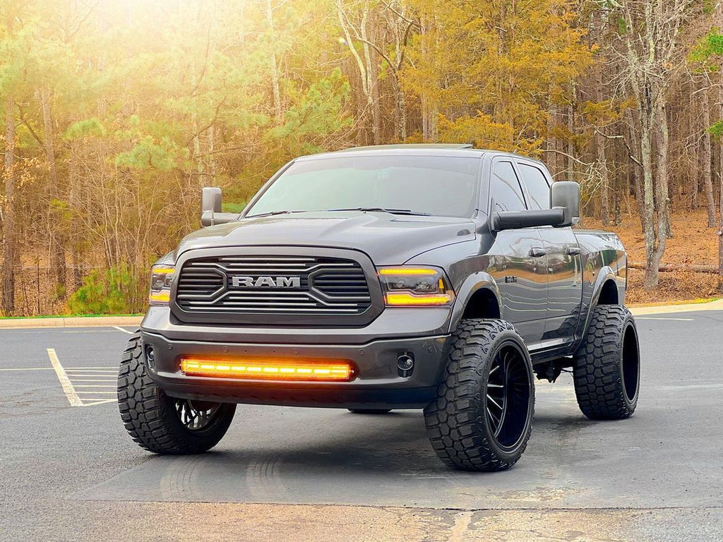 42 INCH 6 MODES WHITE&AMBER CURVED OFF ROAD LED LIGHT BAR