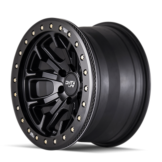 DIRTY LIFE DT-1 9303 MATTE BLACK W/SIMULATED RING 17X9 5-127 -38MM 78.1MM